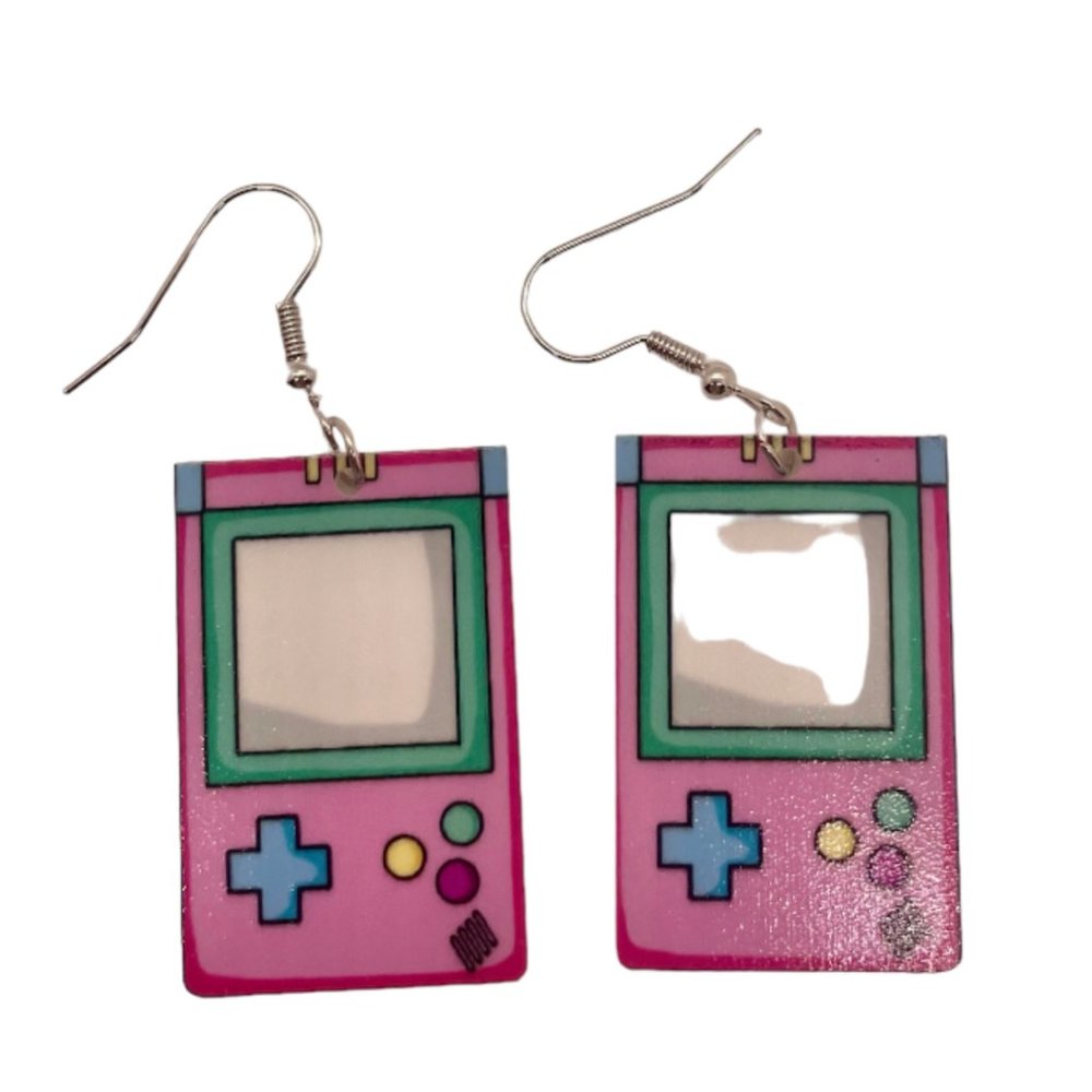 ⭐️❤️ FREE Game Retro Play Video Cartoon Gamer Cute Chic Drop Controller Earrings
